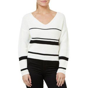 Numero Juniors' Striped Crop Sweater, Size M, NwT